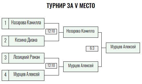Золотая ракетка · мужчины, V тур — Лист 5